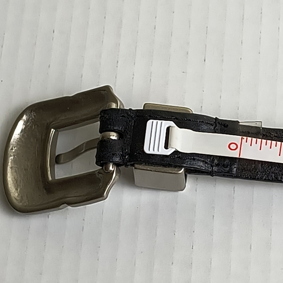 Woolrich Western Concho Black Braided Belt with Silver Buckle Size L - Picture 10 of 14